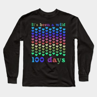 Funny We Rocked 100 Days of School Teacher Student Gift Long Sleeve T-Shirt